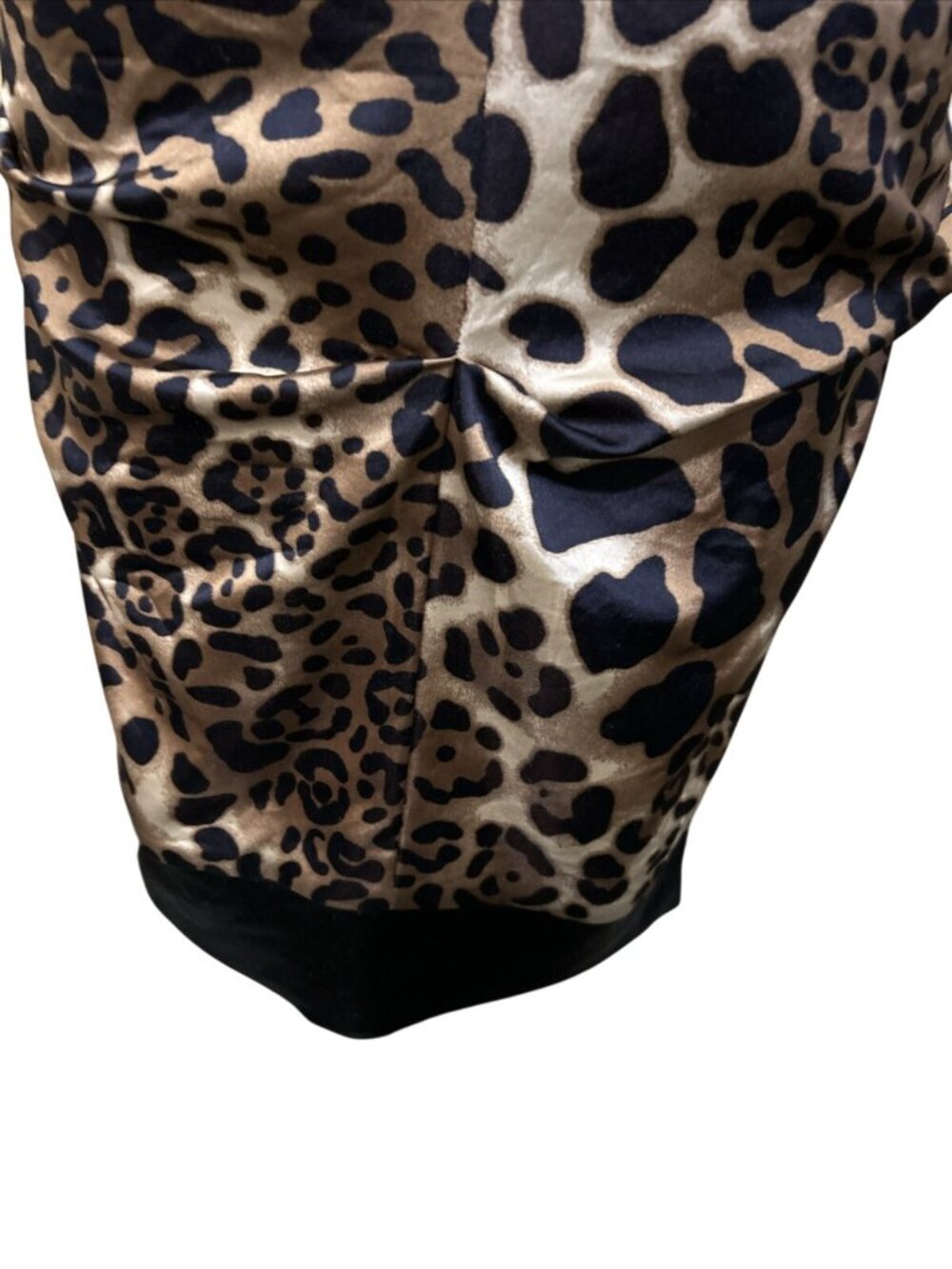 Vintage Cache Dress Leopard Print Pencil Wiggle 2 XS Pin-up Sexy Mob Wife - Picture 10 of 11